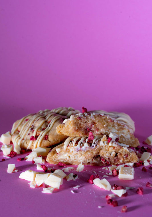 R Raspberry White Chocolate Cookie